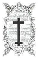 the lords prayer tattoo design idea