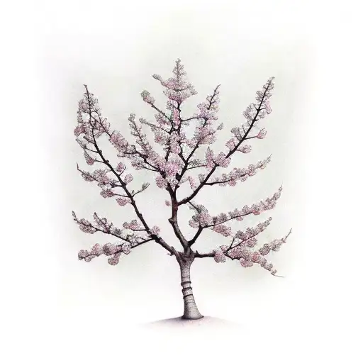 prunus serrulata ginkgo biloba prunus dulcis tattoo design idea