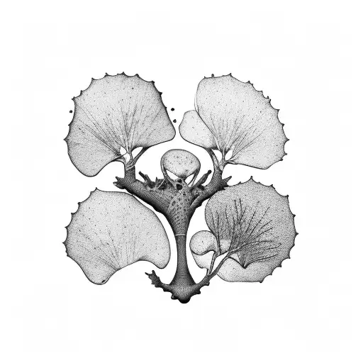 prunus serrulata ginkgo biloba prunus dulcis tattoo design idea