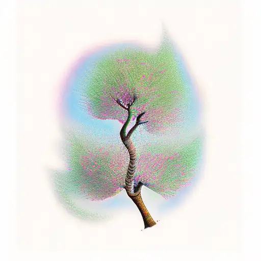 prunus serrulata ginkgo biloba  tattoo design idea