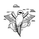 Swallow Bird tattoo design idea