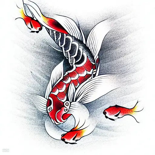 carp tattoo design idea