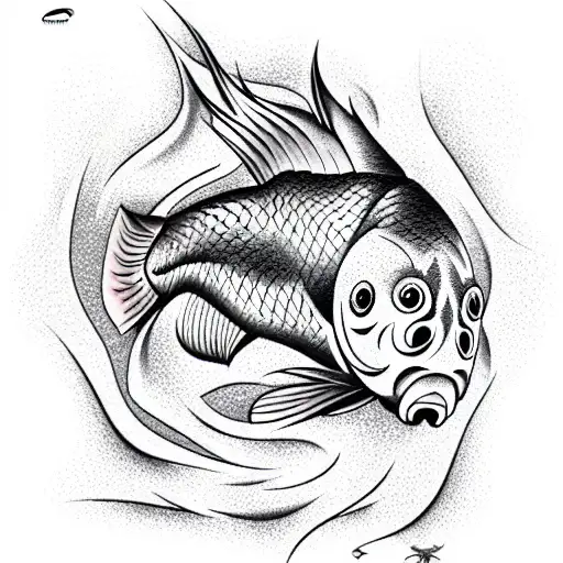 carp tattoo design idea