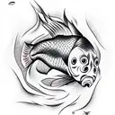 carp tattoo design idea