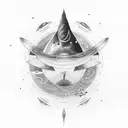 interstellar whale near astronaut  tattoo design idea