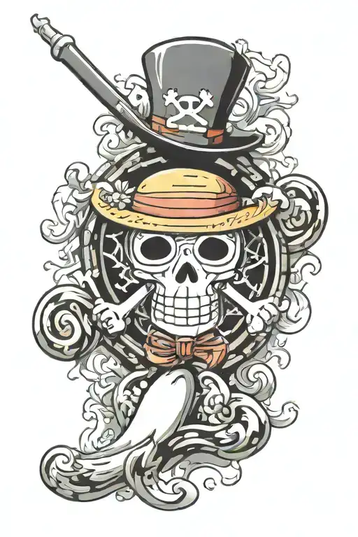 one piece anime tattoo that represents abortion tattoo design idea