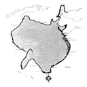 israel map tattoo design idea