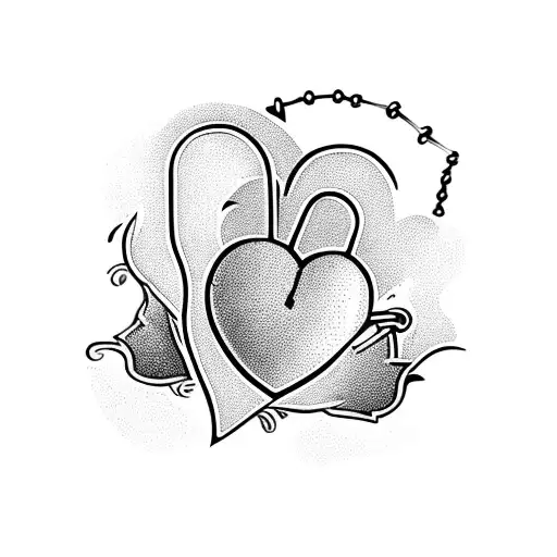 A heart-shaped lock with the message 'Forever locked in my love for my mom' tattoo design idea