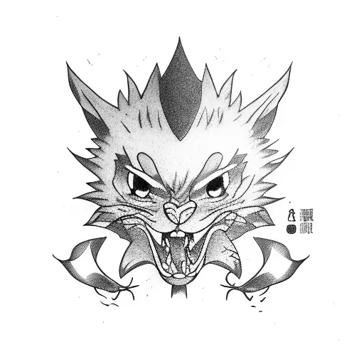 gon from hxh fishing tattoo design idea