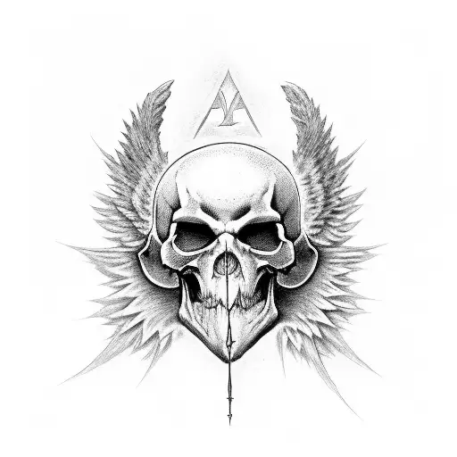 azrael the angel of death tattoo design idea