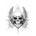 azrael the angel of death tattoo design idea