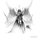 azrael the angel of death tattoo design idea