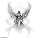 azrael the angel of death tattoo design idea