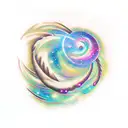 spiral galaxy  tattoo design idea