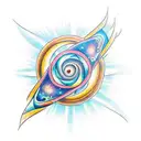 spiral galaxy  tattoo design idea