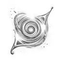 spiral galaxy  tattoo design idea