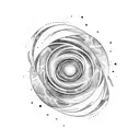 spiral galaxy  tattoo design idea