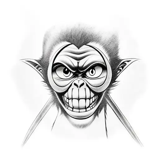 monkey d. luffy tattoo design idea