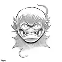 monkey d. luffy tattoo design idea