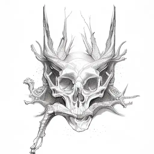 'all we are is skin and bone, trained to get along' tattoo design idea