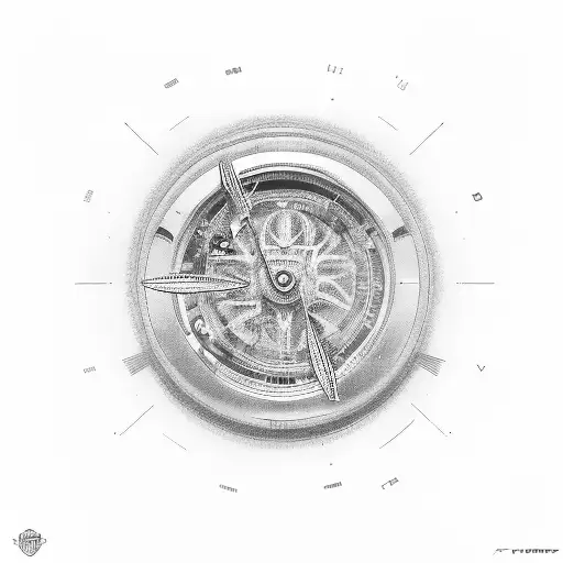 An old school steering wheel with the center being a horseshoe and the words "I won't fall asleep, promise"  tattoo design idea