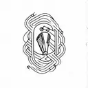 A cricket bat and ball intertwined with a winding bike chain, symbolizing the client's love for both sports tattoo design idea