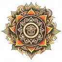 kaala chakra symbols tattoo design idea