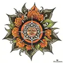 kaala chakra symbols tattoo design idea