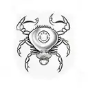 crab tattoo design idea