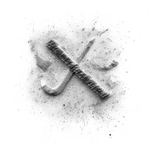 3D Text saying "creative thinker at work" background of thousands of paint splatters in bright graffiti colours, typogra tattoo design idea