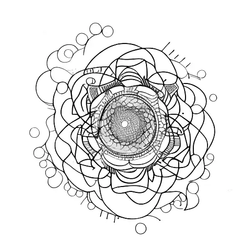 delicate point of view tattoo design idea