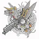 machine gun kelly tattoo design idea