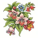 bluebell tattoo design idea