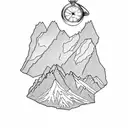 grand Tetons, pocket watch, Grand Canyon topographic map tattoo design idea