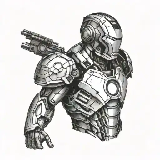 Ironman tattoo design idea