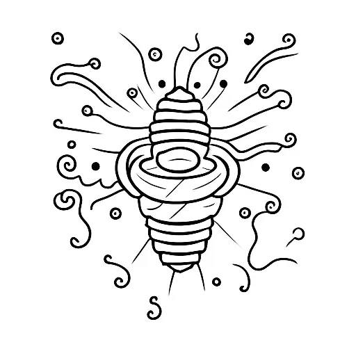 A minimalist tattoo of an ear of corn tattoo design idea