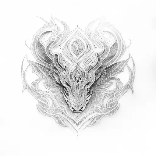 leather filigree tattoo design idea