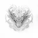 leather filigree tattoo design idea