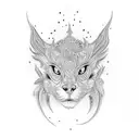 leather filigree tattoo design idea