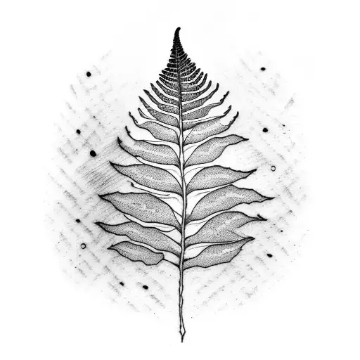 Fern Tree tattoo design idea