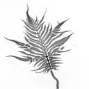 Fern Tree tattoo design idea