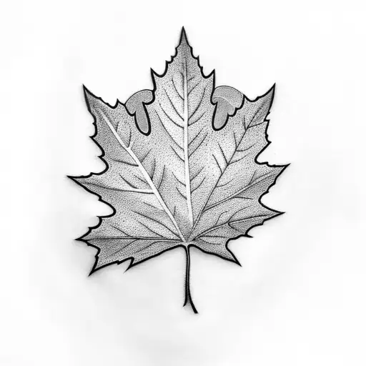 Maple Leaf tattoo design idea