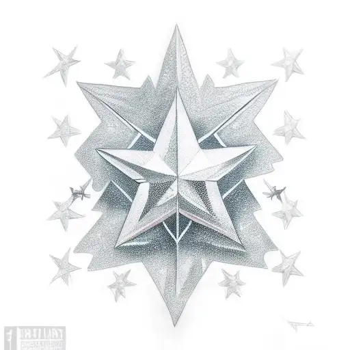 Stars tattoo design idea