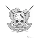 kaws  tattoo design idea