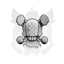 kaws  tattoo design idea