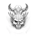 Called to the Devil and the Devil said Hey! Why you been calling this late? It's like 2 A.M. and the bars all closed tattoo design idea