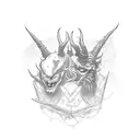 Called to the Devil and the Devil said Hey! Why you been calling this late? It's like 2 A.M. and the bars all closed tattoo design idea