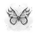 mariposa tattoo design idea