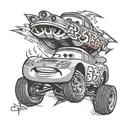lightning mcqueen tattoo design idea