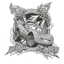 lightning mcqueen tattoo design idea